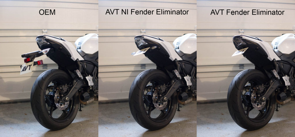 AVT Ninja 650 Fender Eliminator Kit – 2020-2025 – LED Turn Signals, NI Kit For 650R