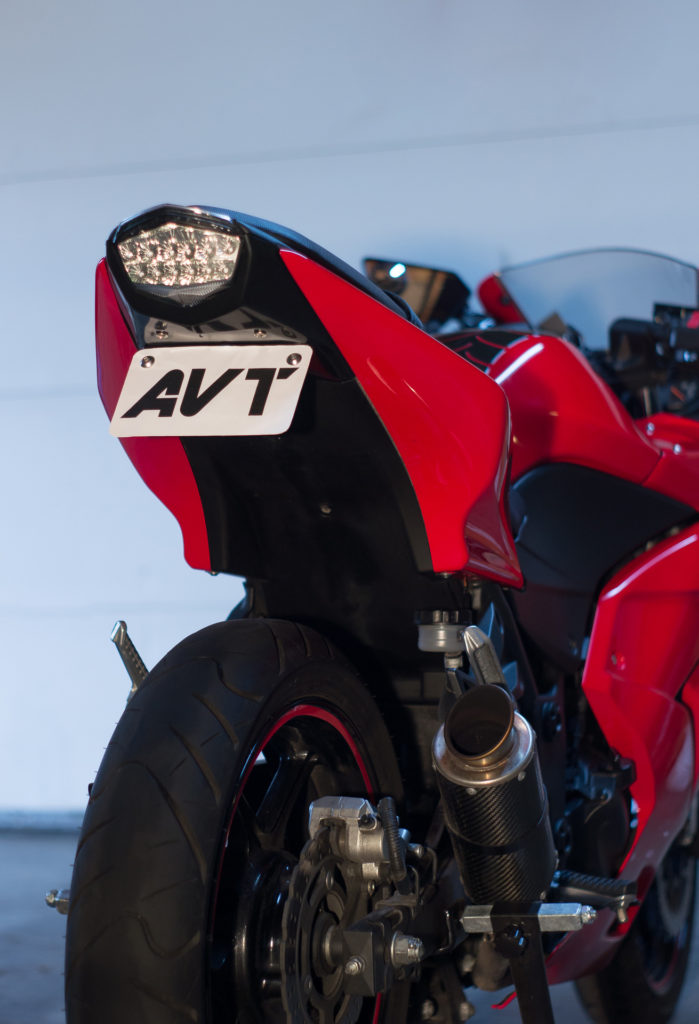AVT Ninja 250 Fender Eliminator Kit 2008-2012 – Smoke Integrated LED ...