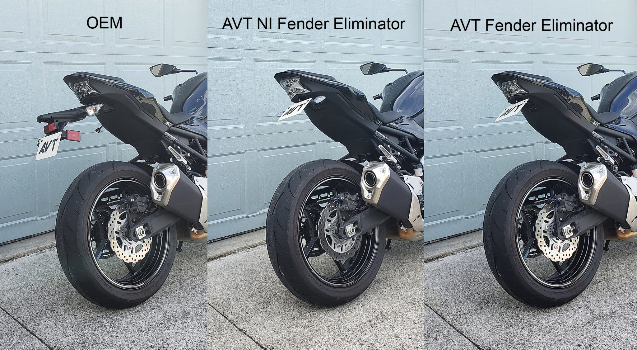 AVT z900 Fender Eliminator Kit 20172024 Integrated Tail Turn Signals